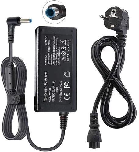 GwcLy Caricabatterie Alimentatore per HP Pavilion 45W 19.5V 2.31A AC Adapter Laptop Charger per Probook 430 440 450 455 Stream 13 11 14 Spectre - Connettore: 4.5 * 3.0 mm