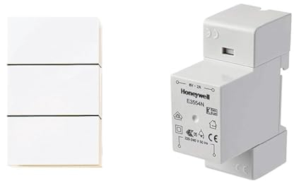 Honeywell Home D117 Mechanischer Gong Ding Dong & Honeywell E3554N Klingeltransormator VDE 3
