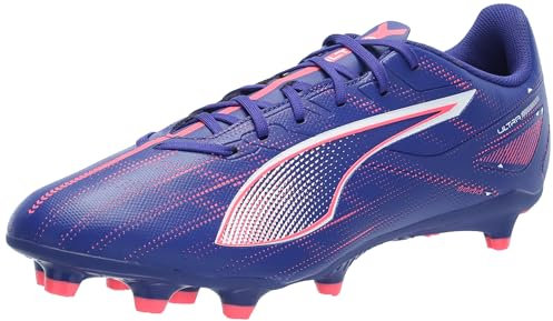 Puma Men's Ultra 5 Play Firm, Artificial Ground Soccer Cleats Sneaker, Lapis Lazuli-Puma White-Sunset Glow, 9 UK