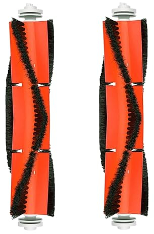 Lot de 2 brosses principales pour aspirateur Xiaomi Mi Series, compatible avec Roborock S50 S51 S5 MAX S6 S6 Pure S6 MaxV, brosses de rechange, kit de rechange pour Xiaomi (non compatible avec Mop Pro