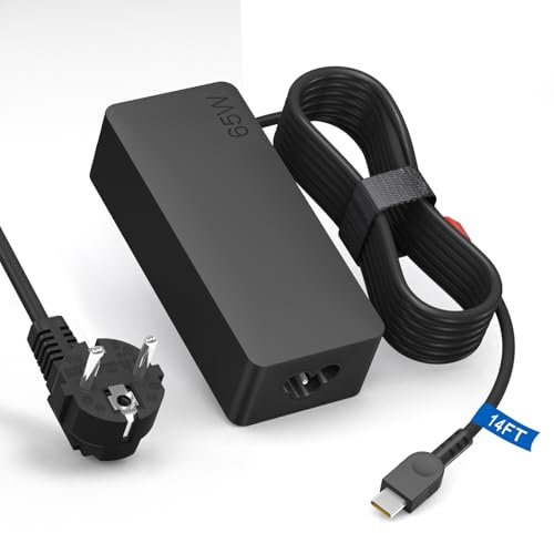 65W USB C Netzteil Lenovo Ladekabel Laptop Ladegerät für Chromebook/IdeaPad/Touch/ThinkBook/Thinkpad/Yoga,Lenovo Laptop Ladekabel USB C 14FT