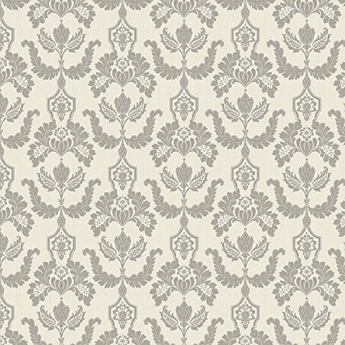Pack of 5 Dolls House Miniature Heraldic Style Dark Grey Design Wallpaper