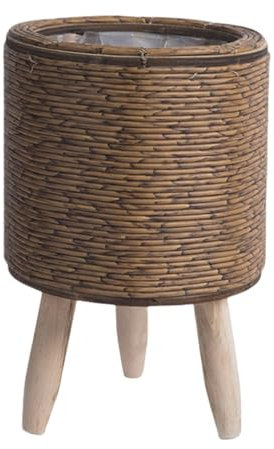 JAMNGHB Cesto per piante in rattan intrecciato a mano per interni, vasi per fiori, vasi per piante, decorazioni, cesto per la biancheria domestica