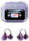 M100 Clip On Ear Headphones With Audio-Visual Future Touch Screen, Co2 Clip Earbuds, Open Ear Clip Headphones Wireless Bluetooth With Wireless Led Touch Screen, Sport Waterproof & Sweatproof (Purple)