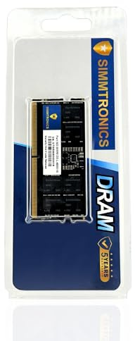 Simmtronics 16GB DDR5 RAM 4800MHz SODIMM Laptop Memoria | 262-Pin CL46 1.1V Single Rank Upgrade Module | Gaming Notebooks | Workstations | Business Laptops