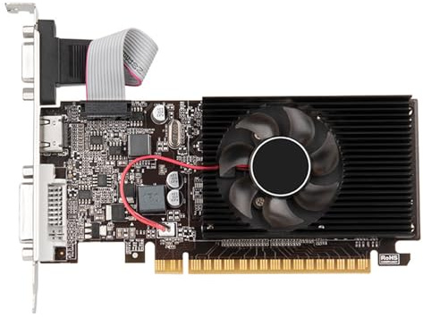 BUBEFSKD Tarjeta Gráfica GT610 Ordenador De Vídeo con Memoria 1GB/DDR3/64bit con Puerto VGA para Tarjeta Entretenimiento Oficina