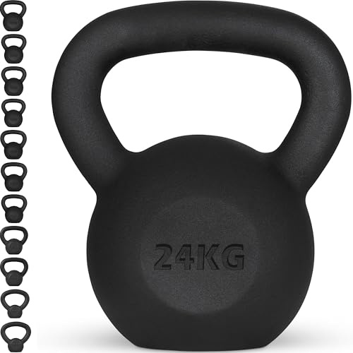 Senshi Japan Cast Iron Kettlebell, Cardio, Home & Functional Training, Muscle Building