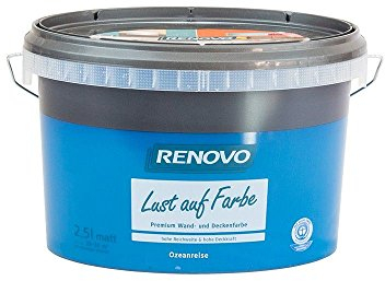 Trendfarbe Ozeanreise 2,5 L Renovo Lust auf Farbe - Wandfarbe Deckenfarbe