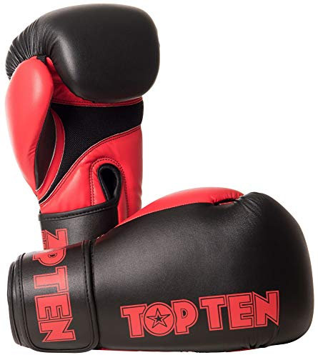 TOP Ten Boxhandschuhe XLP schwarz/rot 12 Oz