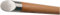Montagefertiger Lärche Handlauf Geländer lackiert Ø 42 mm mit montierten Edelstahl Endstücken ohne Halter Länge: 3900 mm / 390 cm / 3,9 m Enden: schräges Endstück