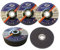 GOODWAY Schruppscheiben Set │ 5 Stück │ Ø 125 x 6 mm │ Für Winkelschleifer│ Für Stahl & Nichteisenmetalle