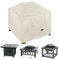 NettyPro Housse de brasero carrée de 127 cm - Imperméable et robuste - Pour table de foyer à gaz d'extérieur, beige