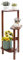 Medla Blumentreppe aus Bambus, 3 stufige Pflanzentreppe, Pflanzenregal Gartenregal für Wohnzimmer Balkon Garten Indoor Outdoor,32×75cm,Braun
