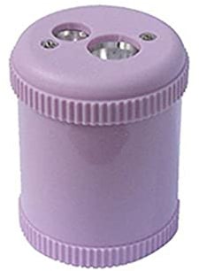 Enten Bleistiftspitzer, Pastellfarben, 2 Bleistifte, Größe 7,5 mm + 10 mm, Violett