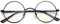 Joopin Occhiali Luce Blu Antiriflesso Anti Eyestrain Per Gaming Computer, Occhiali Blocca Luce Blu Rotondi Telaio Occhiali da Vista Uomo Donna (Trasparente/Nero)