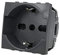 SALPIE Toma Schuko compatible con Bticino Living Bipasso 2P + T: 10/16 A