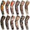 Set de Mangas de Tatuaje de 12 Piezas Mangas de Brazo de Protección Solar Falsas Guantes de Brazo de Flor de Elasticidad Suave para Ciclismo (Patrón de Chic)