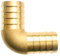 MegaHaustechnik 90° 19mm Tülle Schlauchverbinder für 3/4 Wasserinstallation, Heizung (Gold, Kupfer, 1 Stück)