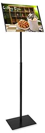 KDOQ A3-Plakatständer, Bodenaufstellung, Schilderständer, Klapprahmen, Winkel- und höhenverstellbar, vertikale und horizontale Ansicht, Schild, Menüanzeige, Hinweisständer