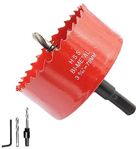 Scie cloche 79mm LAIWEI pour percer des trous dans le bois, le placoplâtre, le PVC, etc. Outil de perçage tranchant et durable