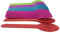 MMvolesy Lot de 50 cuillères à yaourt glacé en plastique à large poignée assortie à changement de couleur