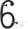 5.5 Inch Cast Iron Metal House Numbers Mail Box Numbers Solid Home Address Numbers Plaque Numbers for Indoor Outdoor for DIY Projects Hanging Wall Sign Letters Décor, Number 6