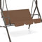 Schaukel-Markisen-Set, Baldachin, Outdoor-Schaukelstuhl, Ersatzteil, wasserdichtes Zubehör für Gartenbank, Braun, 150 x 150 x 10 cm