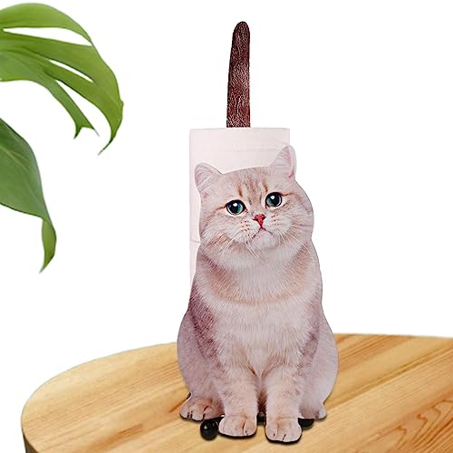 Toilettenpapierhalter mit Hundemotiv | Badezimmer Katze Eisen Toilettenpapierständer, niedlicher platzsparender Papierhandtuchhalter für Badezimmer, Tischdekoration für Zuhause Wohnzimmer Anulely
