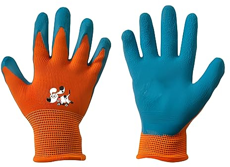 Arbeitshandschuhe für Kinder (4-6 Jahre) - Schutzhandschuhe, Gartenhandschuhe, Kinderhandschuhe Garten, Gartenarbeit Handschuhe - Schnittfest, Schaumlatex, langlebig und sicher, ideal für Kleinkinder