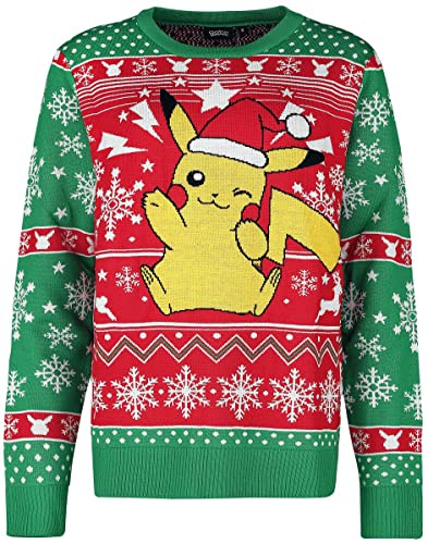 Pokémon Pikachu - Pika, Pika! Männer Weihnachtspullover Multicolor
