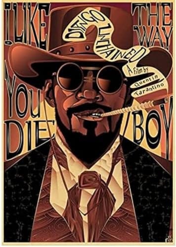 Poster Django Unchained Poster Filmplakat Kunst Wandbilder Poster Und Drucke Leinwand Malerei Home Decor 50X70Cm Kein Rahmen