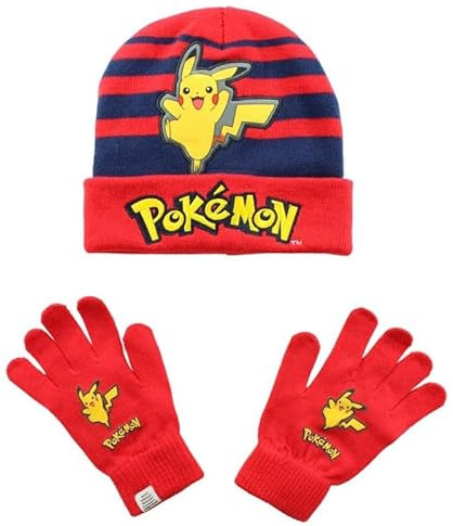Disney Boy's 3611-POK S1-TU Mütze und Handschuhe, Rouge, One Size (2er Pack)
