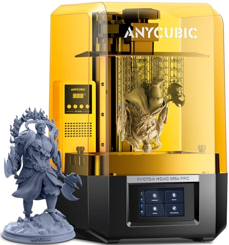 ANYCUBIC Photon Mono M5s Pro 14K 3D Drucker, Resin 3D Drucker mit 10.1 Zoll 14K Monochrom LCD, Luftheizung und Reiniger, Wi-Fi Übertragung, Leveling-Free, Druckgröße 223,78 * 126,38 * 200 mm
