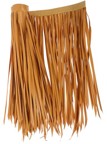 Toddmomy Fake Cover Tiki Roof Grass Skirt Roofing Panels Palm Palapa Thatch Simulation Thatch Faux Shutter Window Tiki Hut Grass Roof Artificial Roof Palms Garden or Hawaii