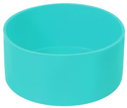 sourcing map 1pcs 9cm Protective Silicone Boot Sleeve for 32-40 oz, Water Bottle Bottom Anti-Slip Sleeve Cover, Universal Cup Bottom Accessories, Cyan Blue