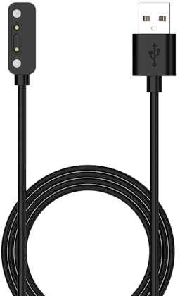 Wigento Für Xplora X6 Play / X6 Children USB Port 1 Meter magnetisch Watch Ladekabel Schwarz