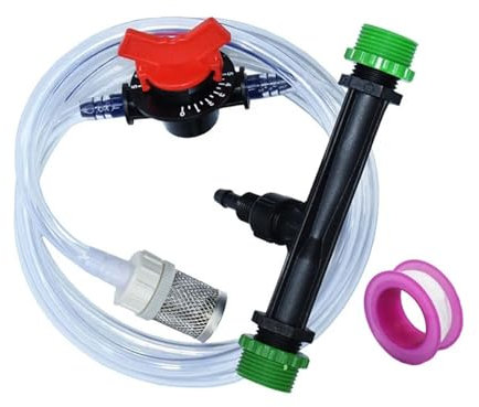 PUYEN Dünger-Injektor 1/2 3/4 Bewässerungssystem Automatisches Düngemittel-Kit for Gewächshaus 1Set