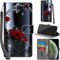 Haninsuze for iPhone Xs and iPhone X Case PU Leather Wallet Book Flip Folio Stand View Magnetic Multi-Pattern Cover compatible with iPhone X Phone Case (Sliver Butterfly)