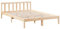 vidaXL Massivholzbett, Holzbett mit Kopfteil Lattenrost, Doppelbett für Schlafzimmer, Bett Bettgestell, Modern, 140x210cm Massivholz Kiefer
