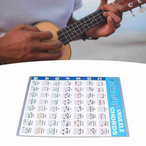 Ukulele Chord Chart, Easy-to-Use Reference Guide Compact Portable Chord Reference for Beginners Students Musicians Travel Home Practice On-the-Go Learning Tool