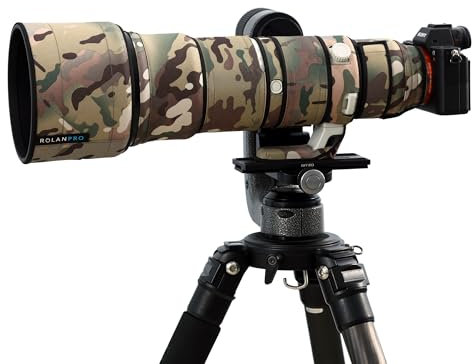 Rolanpro Objektiv-Camouflage-Mantel für Sony FE 400-800 mm F6.3-8 G OSS SEL400800G Regenschutz, Objektivschutzhülle, #4, ATC, wasserdicht