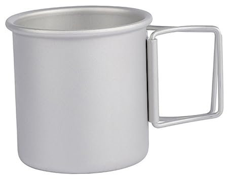 Toyvian Tasse à Eau Portable Alliage Aluminium Tasse à Café Pour Extérieur Camping Et Usage Quotidien