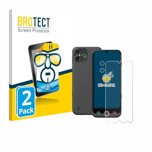 BROTECT Schutzfolie für Doro Aurora A30 | (Display+Kamera) 2 Stück Transparenter Displayschutz Made in Germany Klare Displayschutz-Folie Clear Einfache Montage