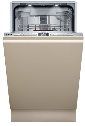 NEFF N 50 Smarter Vollintegrierter Geschirrspüler 45 cm S855EMX34E | Flex II-Körbe mit Besteckschublade, automatische Türöffnung, TimeLight Bodenprojektion, Smart Start für optimale Startzeit