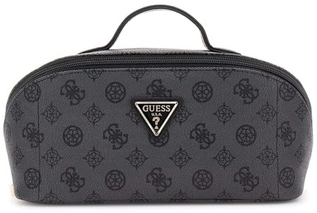 GUESS Kulturbeutel Wilder Cosmetic Travel Bag Charcoal dunkelgrau
