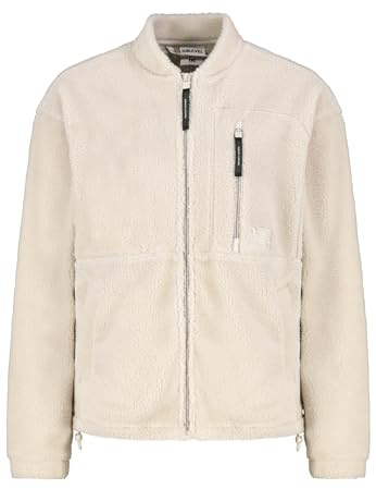 Sublevel Damen Fleecejacke mit Kapuze Leo Teddyfleece Kuschelig Warm Übergangsjacke Jacke Mantel Outdoor Freizeitjacke XS-XXL