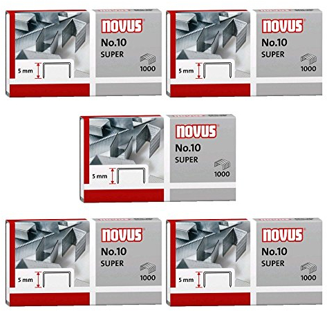 Heftklammern Novus 040-0003, Nr. 10, verzinkt, 5.000 Stück