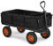 VonHaus Garden Cart – Trolley, Trailer, Truck, Utility Wagon with Wipe Clean Lining, Mesh Panels, Steel Frame, 600kg Weight Capacity – Heavy Duty for Outdoors, Festivals, Tools, Plants, Logs, Camping