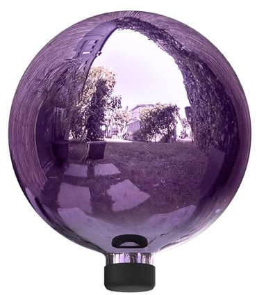 Alpine Corporation Glaskugel für den Innen- und Außenbereich, 25,4 cm, Violett