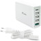 FANTEC QC3-A51 Quick Charge 3.0 Ladegerät und 5X USB Anschlüssen mit 40W weiß